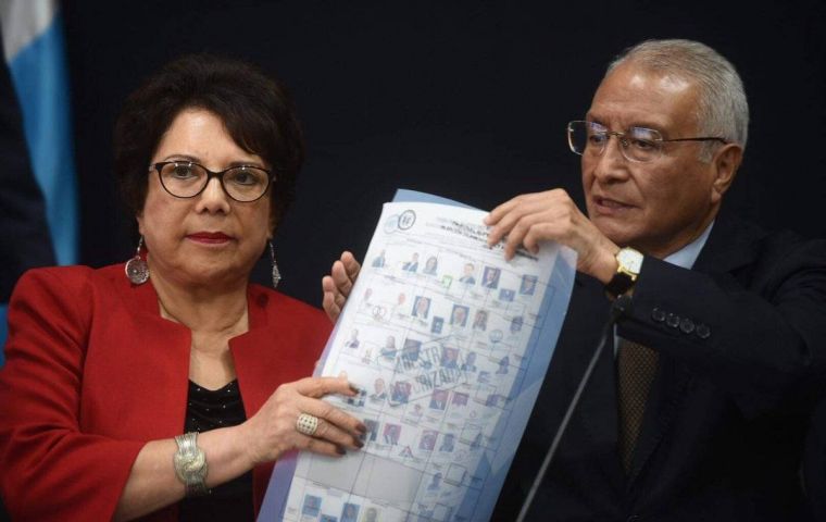 Court president Julio Solórzano told journalists in Guatemala City that he had ordered a recount to “clarify disagreements.”