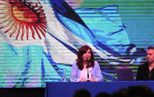 Ex president Cristina Fernandez, a political heavyweight running as vice president, was not present at the meeting with Werner.
