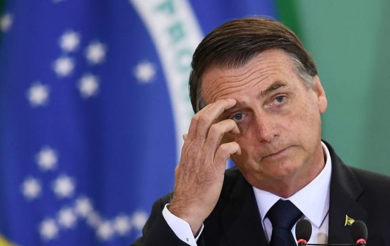 The number of respondents lacking confidence in Bolsonaro rose to 51% from 46% in a previous poll, pollster Ibope said in a survey