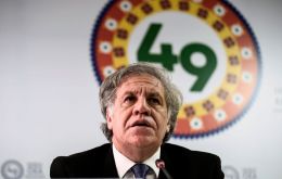  OAS Secretary Luis Almagro had said the group would seek to ramp up pressure on Maduro during this week's session in Medellin, and even debate sanctions