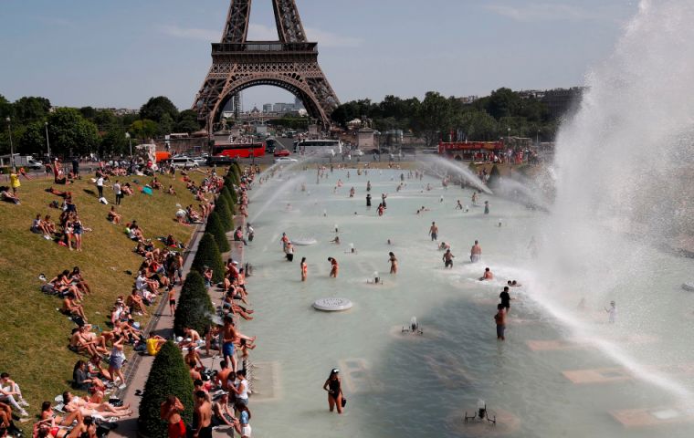 The new record makes France the seventh European country to have a plus 45-degree temperature: Bulgaria, Portugal, Italy, Spain, Greece and North Macedonia