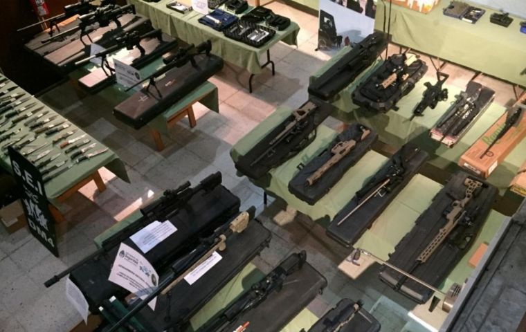The variety and number of weapons seized underscores how lethal and heavily armed Brazilian drug trafficking gangs have become