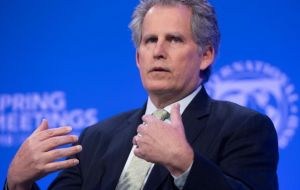 The IMF board named IMF First Deputy Managing Director David Lipton as the fund's acting chief, expressing its “full confidence” in the American economist.