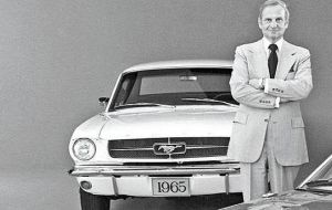 In 1964 he cemented his place in history by designing and launching the Ford Mustang, which sold 419,000 in its first year, one of America's most iconic cars.