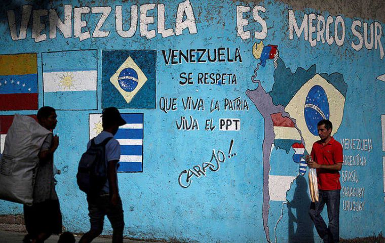 Venezuela is currently banned from Mercosur