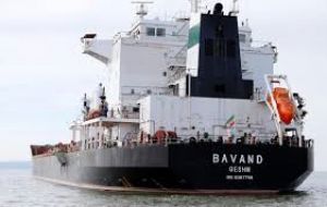 The Bavand is loaded with 50,000 tons of corn, while the Termeh remains scheduled to load 66,000 tons of corn.