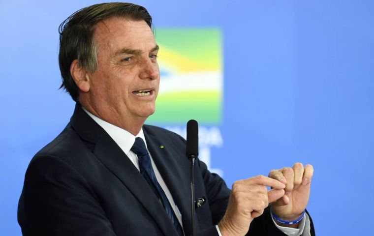 “It is an injection, a small capital injection into the economy, right? And it is welcomed...” Bolsonaro anticipated at the of Mercosur presidents summit