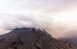 The Ubinas volcano, the most active in Peru, had not erupted since 2017.