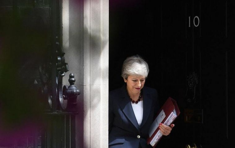  It will be one of Theresa May's final important acts as prime minister before resigning on Wednesday