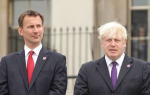 Johnson and Hunt have had a rocky end to a campaign whose closing stages are being waged against a backdrop of a high-stakes stand-off with Iran in the Gulf
