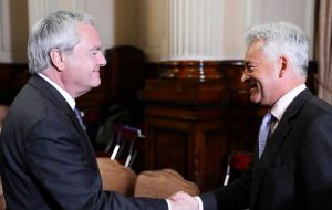 Sir Alan Duncan was directly involved in the normalization of constructive relations between Argentina and the UK, and Falklands, with a 2016 communiqué