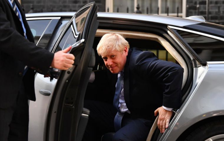 Johnson was chosen to be leader of the Conservative party by its members, and was confirmed prime minister in a meeting on Wednesday with Queen Elizabeth II.