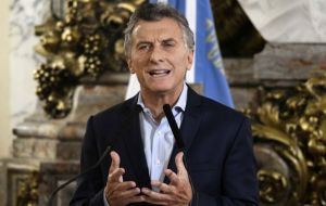 The monthly growth will come as welcome news for Macri, whose popularity has taken a pounding from a tumbling economy