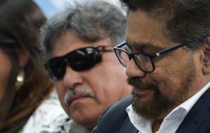 Santrich and Marquez, war-aliases used by Seuxis Paucias Hernandez and Luciano Marin, respectively, both joined the FARC's political party after demobilization
