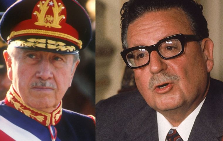 Pinochet (L) and Allende (R) “were both part of our history,” Piñera elaborated.