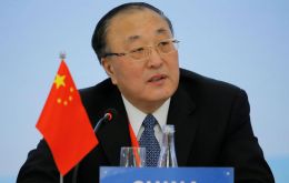 China's new ambassador to UN, Zhang Jun, said Beijing would take “necessary countermeasures” to protect its rights from “an irrational, irresponsible act.”