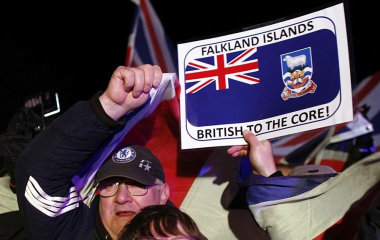 The last referendum held in the Falklands was in 2013, when electors decided almost unanimously to remain a British Overseas Territory 
