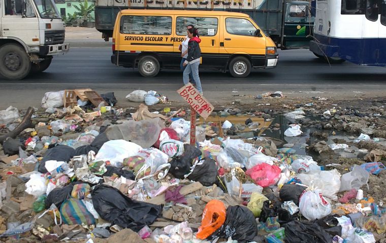 Guayaquil in Ecuador's southwest, is the second most populous city in the country with 2.7 million inhabitants, but it generates the most waste.