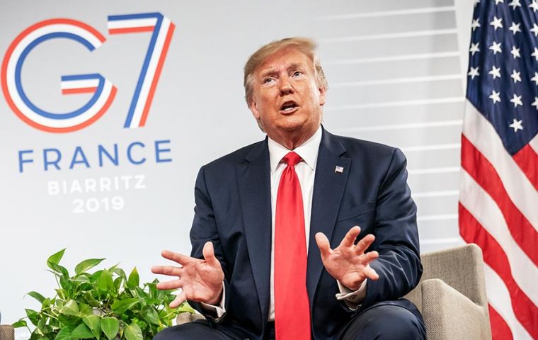 “I think they respect the trade war. It has to happen,” Trump told reporters in Biarritz, France, where he was meeting with other leaders of the G7 group.