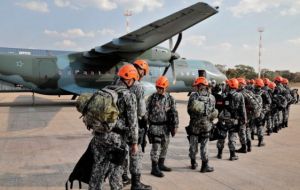 The Defense Ministry said in a briefing that 44,000 troops were available in Brazil's northern Amazon region but did not say how many would be used
