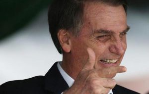 “Do not humiliate the man hahahah,” Bolsonaro wrote, in a comment widely criticized as sexist. 