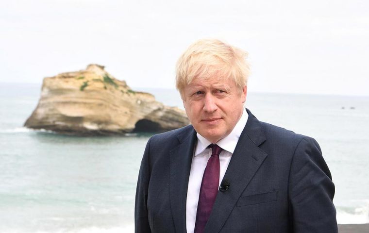 UK's Department of Environment emphasized how PM Johnson urged countries at the G7 to back Britain’s call to protect 30% of the world’s ocean by 2030