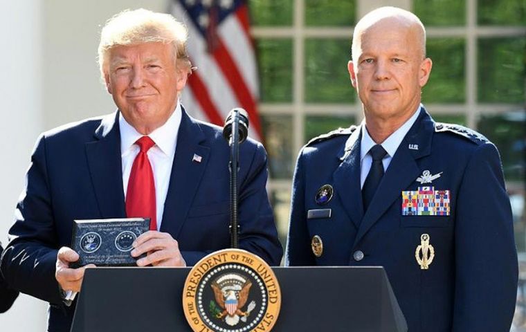 “This is a landmark day, one that recognizes the centrality of space to America's security and defense,” Trump said in a White House ceremony.