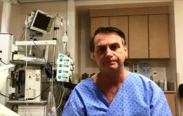 “It's a part of life,” he said, choking up. Bolsonaro tweeted earlier that he would take about ten days off to recuperate.