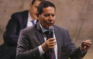 Vice president Hamilton Mourao, a retired general, will be acting president reported  Presidential Spokesman General Otávio Barros