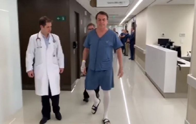  “Folks, I am just taking Monday off. Tomorrow I am back to work,” Bolsonaro said in the video.