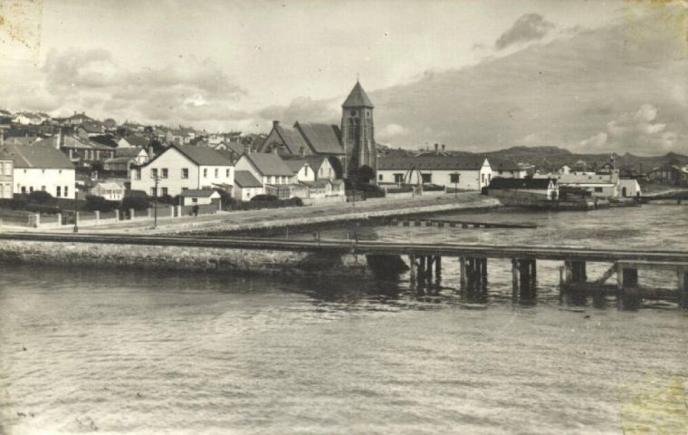 Stanley, Falklands' capital in the forties and early fifties 