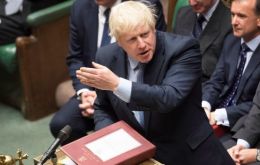 “This government will press on with negotiating a deal, while preparing to leave without one,” Mr Johnson told Parliament after the result of the snap election vote