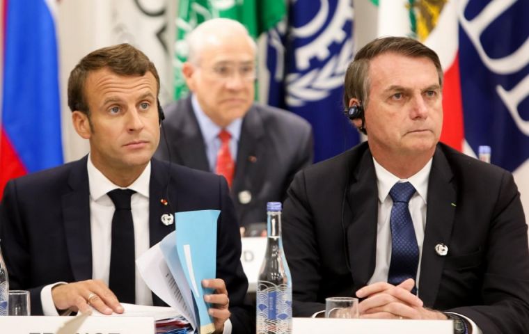 Insults came as Bolsonaro and French President Emmanuel Macron have clashed repeatedly in recent weeks over fires in the Amazon rainforest and climate change.