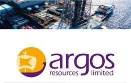 Argos said it is continuing to receive GBP75,000 quarterly payments from Noble Energy Falklands Ltd and Edison International SPA