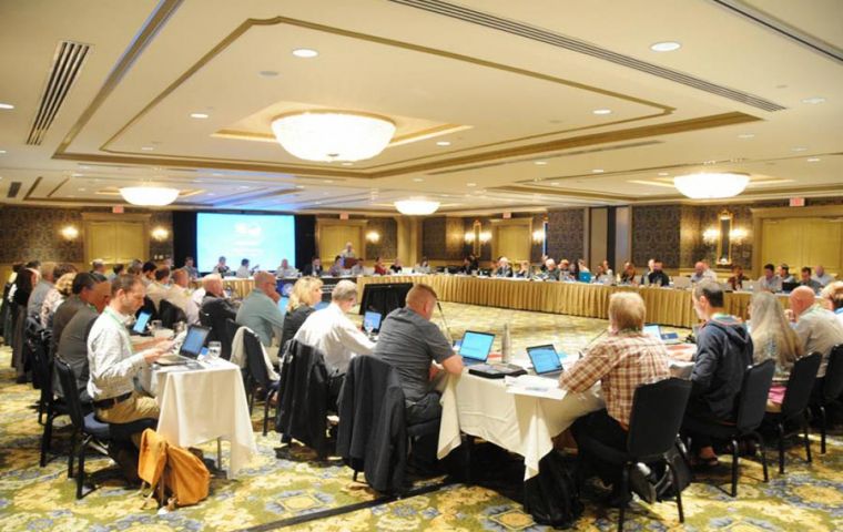 The two-and-a-half-day meeting has drawn more than 80 guides, expedition leaders and operations managers working for AECO and IAATO (Pic IAATO)