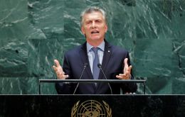 Macri called on the UK “to resume bilateral negotiations”  that will help find a peaceful and definitive solution to the Falklands/Malvinas sovereignty dispute