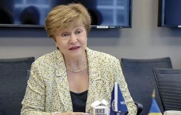 In acknowledging her selection, Georgieva spoke of tempestuous times for the global economy