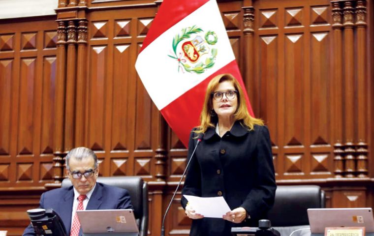 Vice-president and interim president Mercedes Aráoz said the “constitutional order had broken” and that the country faced a “grave institutional crisis”.