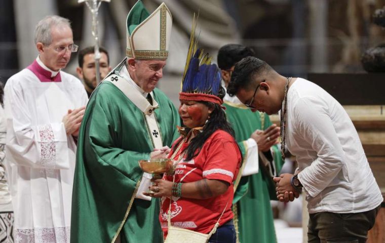 “The fire set by interests that destroy, like the fire that recently devastated Amazonia, is not the fire of the Gospel” Pope said before Amazon-country bishops 