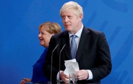 Allegedly Merkel told PM Johnson that a deal was doomed unless London agreed to keep UK-run North Ireland that borders Ireland in the bloc's customs union
