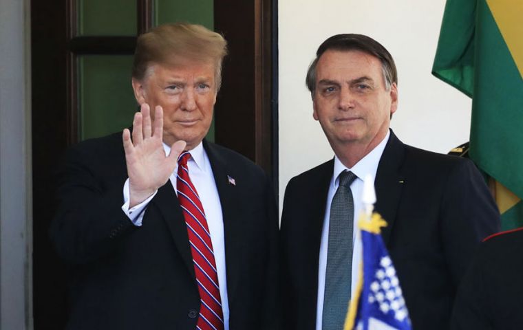 Trump said a joint statement released with Bolsonaro in March “makes absolutely clear I support Brazil beginning the process for full OECD membership.”