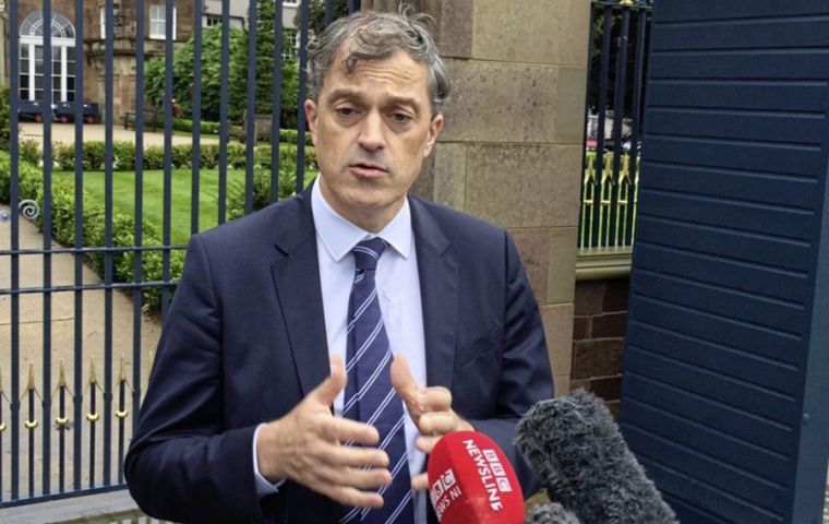 “What I’m committing to is that we are not going to have one party having a veto over any element of this situation,” Northern Ireland minister, Julian Smith said