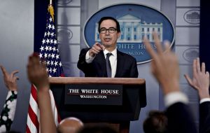 “We will not sign an agreement unless we get and can tell the president that this is on paper,” US Treasury Secretary Steven Mnuchin said 
