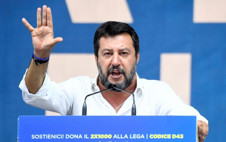 “I say this once and for all: The League is not thinking about Italy's exit from the Euro or the European Union”, Salvini told Il Foglio newspaper.