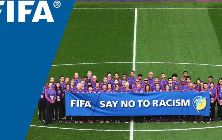 ”FIFA may extend worldwide any sanctions that a Confederation or Member Association imposes for racist incidents, such as those which occurred in Sofia during the UEFA EURO 2020 qualifier match betwee