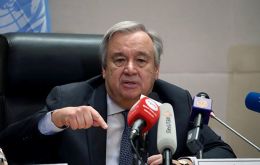 Secretary-General Antonio Guterres said that four million people have fled the country, which he called “one of the largest displacements in the world.”