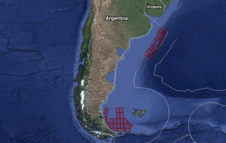 Resolution 645 authorizes the consortium exploration operations in MLO-124 which covers 4.418 square kilometers with an average depth of 1.500 meters.