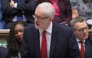 Jeremy Corbyn said parliament will not be blackmailed by a prime minister who is apparently prepared once again to defy a law passed by this parliament.
