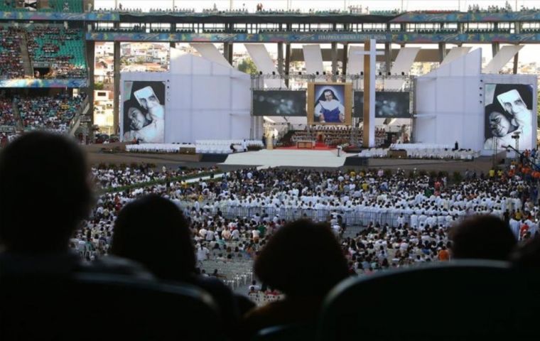 Sister Dulce, as she is affectionately known in the world's biggest Catholic country, was one of five people elevated by the pope to the highest position within the church