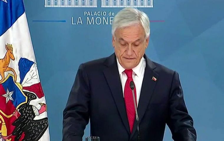 Piñera asked for forgiveness for successive governments on both left and right that failed to act sooner to stem deep inequalities in the country